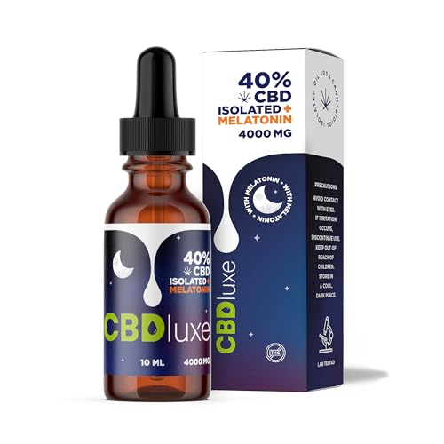 CBDluxe | Huile de CBD 40% Isolat (+Mélatonine)| Puissance Maximale