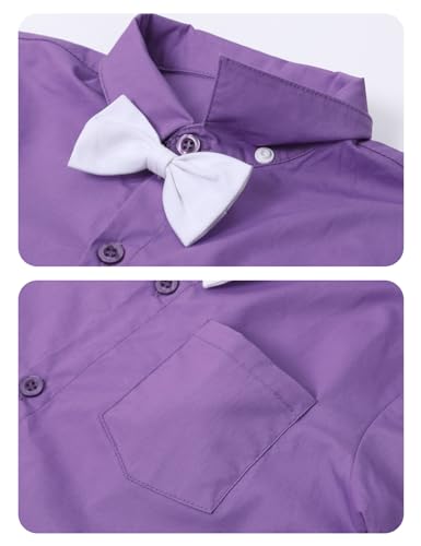 Image of A&J DESIGN Baby Boys Gentleman Suit, 2Pcs Outfit Shirt & Pants