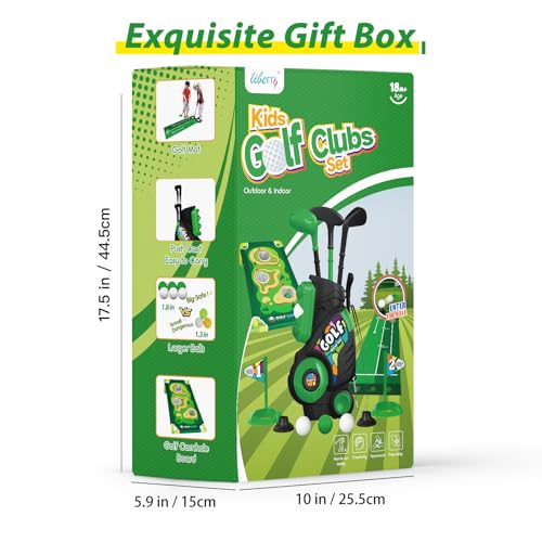 image for Liberry Toddler Golf Set for Age 2 3 4 Boys Girls, Upgraded Kids Golf 