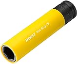 Made in Germany HAZET Steckschlüsseleinsatz (1/2 Zoll (12,5 mm) Vierkantantrieb, mit Kunststoffhülse zum Schutz von Felgen, extra lang: 130 mm, Schlüsselweite: 19 mm) 904SLG-19