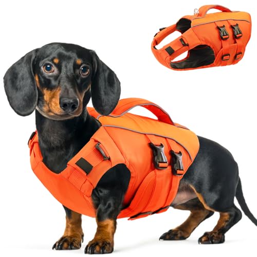 Queenmore Dog Life Jacket Small, Reflective, With Rescue Han