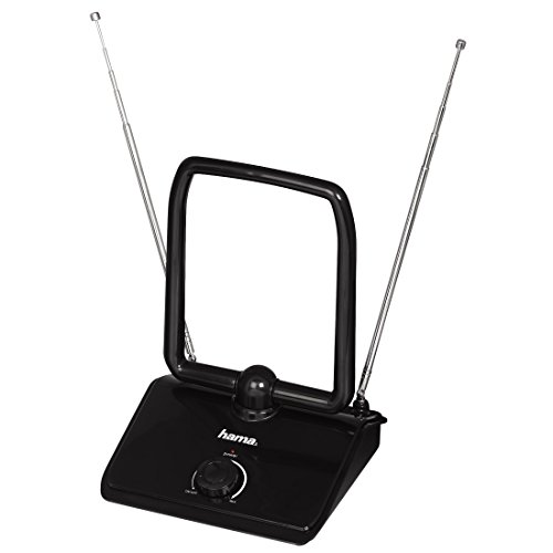 Hama DVB-T/DVB-T2 Zimmerantenne, 40 dB Verstärkung, schwarz