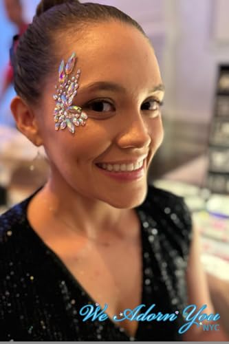 Image of Face Gems Rhinestone Face Decoration Jewelry Stickers, Mermaid's Tears Makeup Stickers | Temporary Crystal Face Jewels for Festivals, Parties, and Raves (1-Set) Multicolor (C9)