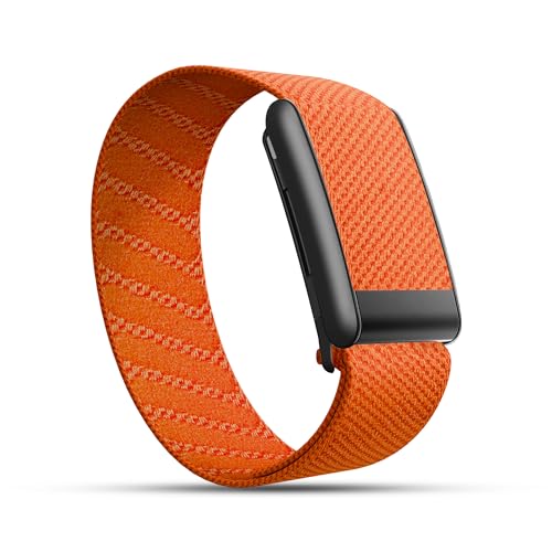 Dado Ultra-soft Nylon Sport Band Compatible with WHOOP 5.0, One, Peak, and Life | Breathable, Durable & Secure Fit Strap | NOT for Gen 4 (Orange/Black Connector, One/Peak)
