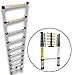 Certified Telescopic Ladder 12 ft - Professional Climbing Tool for Work Use - Heavy-Duty Ladders for Household - Collapsible Work Ladder 3.8 m - 11 Steps Folding Ladders - Lightweight & Heavy Duty