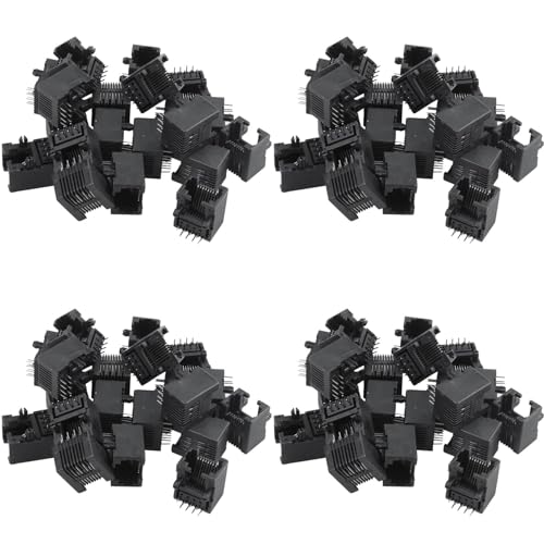 Jumunen 80��RJ45 8P8C�R���s���[�^�C���^�[�l�b�g�l�b�g���[�N��PCB�W���b�N�\�P�b�g ��