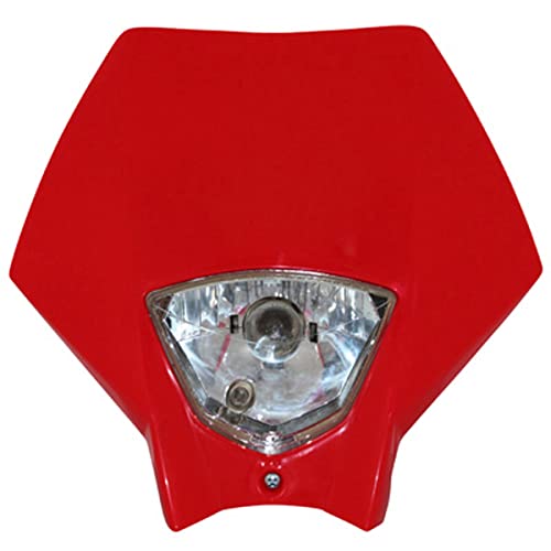 Tête de Fourche MASTER Rouge avec Plaque Phare 35/35W pour Moto Cross