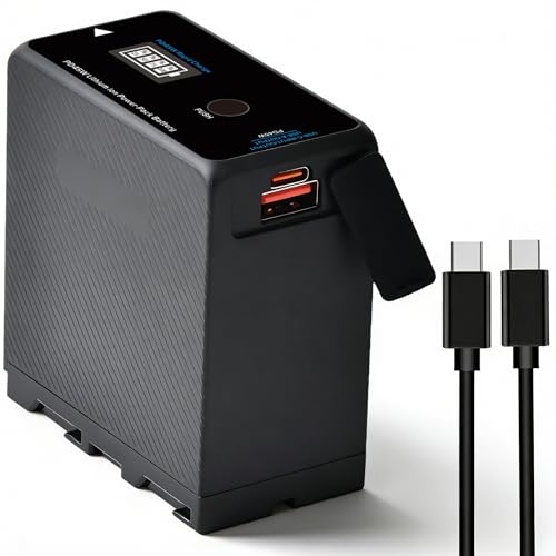 Batería de 10500 mAh NP-F970 USB-C PD 45W para luz de video LED y cámaras