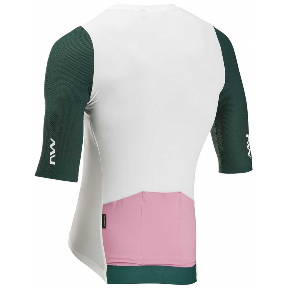 Northwave Extreme Evo Maglia da ciclismo corta, bianco/petrolio 2026