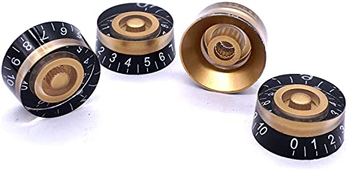 Boutons de volume et de tonalité pour guitare finition soignée pour axe 6mm