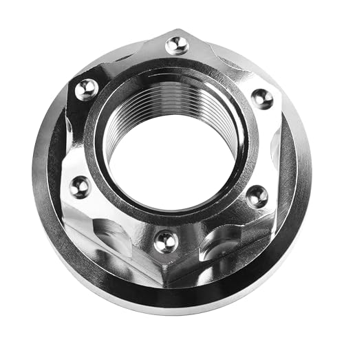 Image of Titanium M6 M8 M10 M12 M14 M16 Flange Bolt Nut Bicycle Motorcycle Rear Axle Car Modification Accessories Pack of 6 (M16 Pitch 1.5mm, Normal Titanium)