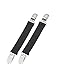Hold'Em Boot Clips Elastic Leg Straps Pant Stirrups with Extra Heavy Sturdy Clip Made In USA Keeping Pants Smoothly Tucked In Boots Black 4" Inch