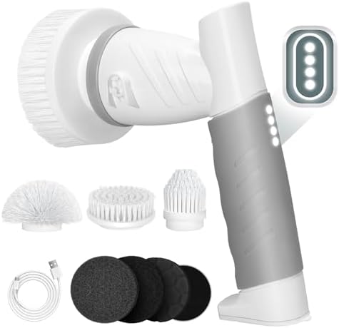 Electric cleaning brush,Cordless Spin Scrubber, Motorized power ...