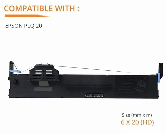 PLQ20, PLQ30 PASSBOOK Ribbon Cartridge COMPATAIBLE for USE with EPSON PLQ20,PLQ30 DMP Ribbon Cartridge for Dotmatrix Printers (PLQ-20 2 PSC) - Image 2