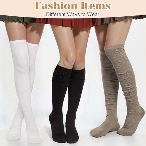 Image of Chalier Womens Thigh High Socks, Thigh Socks Stockings for Women
