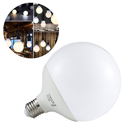 Liqoo Lampadina LED E27 con forma a globo, 15W