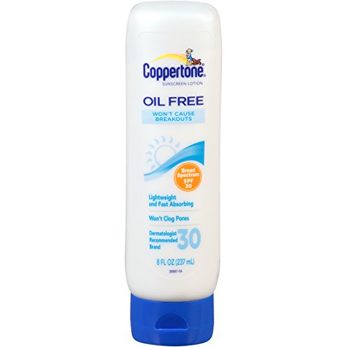 Coppertone Oil Free Sunscreen Lotion, SPF 30, 8-ounce