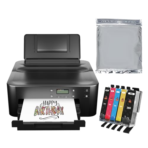 JIUPIN Topper Image Cake Printer Set with 5 Packs EDB 280281 Ink...