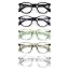 5 Pack - Black / Transparent Blue / Green / Grey / Clear
