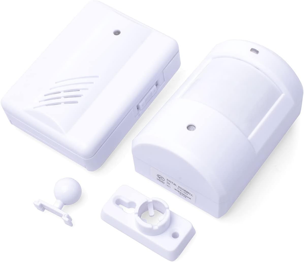 Mobestech 2pcs Motion Sensor Alarm Entry Chime Security Alarm Doorbell 100m Range