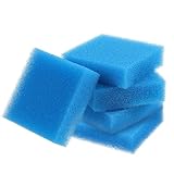 Xthrotsenk 6 Pack Aquarium Sponge Fish Tank Scrubber for Glass Fish Tank Cleaning Sponge Aquarium Cleaning Sponges Cleaner Tools Algae Scrubber for Fishes Tanks Wall Cleaners (Blue)