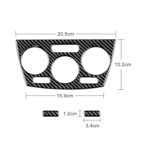 Embellecedor de fibra de carbono premium para el aire acondicionado interior de Impreza 3
