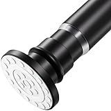 XIQIYY Small Tension Curtain Rod 18-32 Inch Spring Tension Rod Short Shower Curtain Rod No Drilling Adjustable Black Shower Rod,Heavy Duty