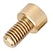 Cap Screw, Cap Hex Socket Screw, 5 Different Sizes of Screws Male Thread Possess Uniform Pitch Pure Copper Material for Hardware Tools Industrial(M6*10mm)