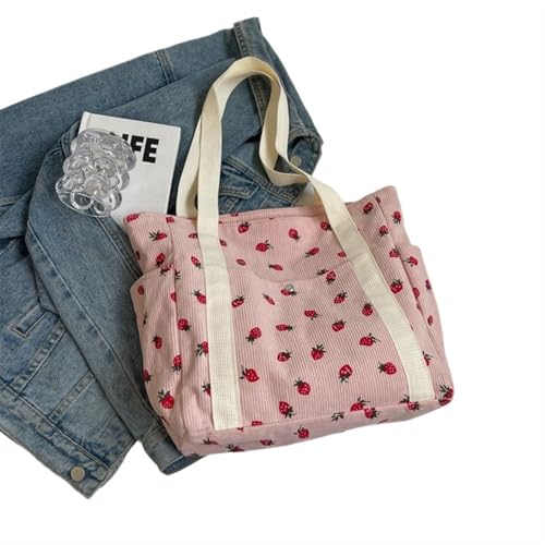 Sac à bandoulière décontracté en velours pour les cours et la fac