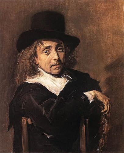Tableau Frans Hals pour habiller un grand mur vide : toile décorative 60x90cm