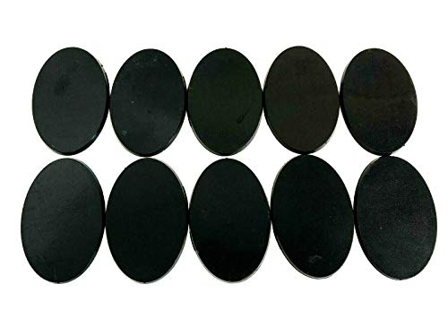 Lot of 10 60mm x 35mm Oval Bases for Warhammer 40k & AoS Games Workshop Bitz