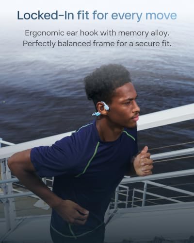 Image of SHOKZ OpenRun Air 2 Bone Conduction Open-Ear Bluetooth Headphones,Blue