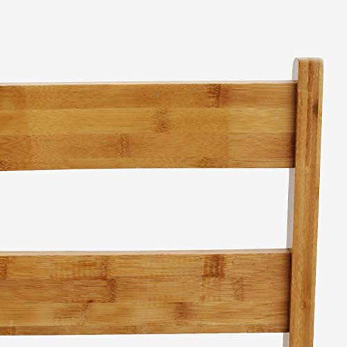 Silla de escalera plegable multifuncional DASHADAO de bambú natural 6