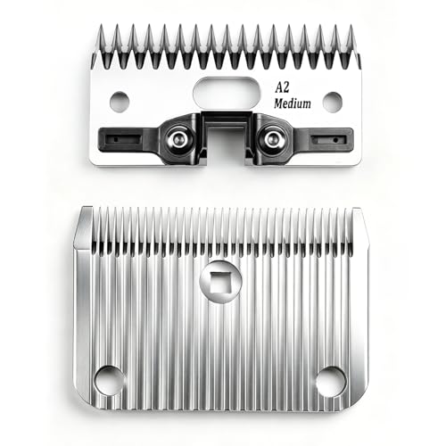 YAZIYIR A2/AC Medium Blade 2.5mm (3/32) Cut Length Fits Equine and General Livestock Compatible with Lister Star/Legend/Liberty/Fusion Animal Clippers