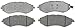ACDelco 14D1035C Advantage Ceramic Front Disc Brake Pad Set with Wear Sensor