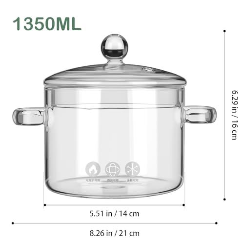 Cuisson sur plaque avec ces cocottes en verre borosilicate 1350 Ml - 3