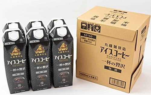 Amazon 丸福珈琲店 公式店 アイスコーヒー 一杯の贅沢 6本セット まとめ買い 無糖6本 丸福珈琲店 コーヒー 通販