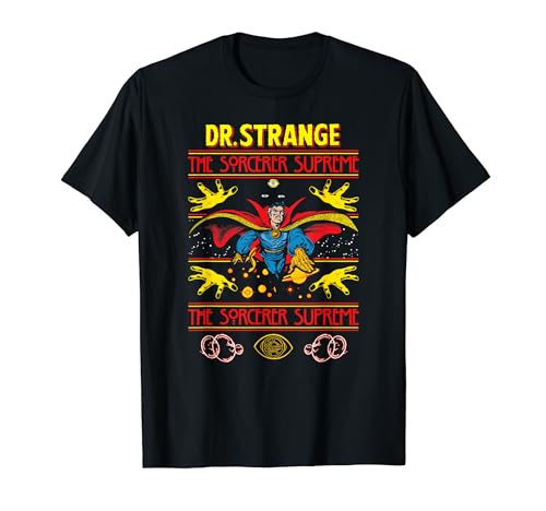 Marvel Christmas Dr. Strange Sorcerer Supreme Ugly Sweater T-Shirt