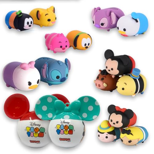 Sbabam FUNNY BOX Disney Tsum Tsum Surprise Pack, Juguetes con Personajes Disney, 2 Piezas, Esferas Utilizables como Bolas de Navidad, Almacenamiento y Decoración de Dormitorio, Puedes Encontrar Stitch