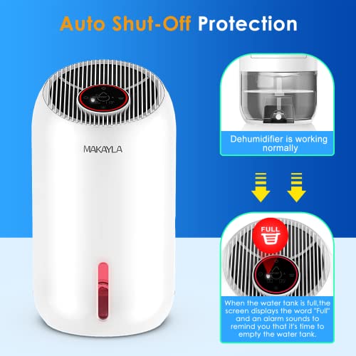 Dehumidifiers For Bedroom, 56Oz Home Dehumidifier Up To 650 Sq Ft For Continuous Dehumidify, Quiet Dehumidifers With Digital Control Panel, 48H Timer And Auto Deforest For Bathroom, Basement, Closet #TOP7