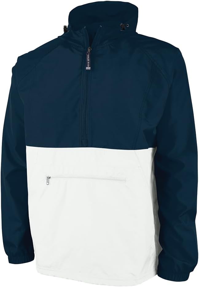 Charles River Apparel Unisex Pack-N-Go Pullover, Lightweight Packable Anorak Windbreaker for Men and Women
