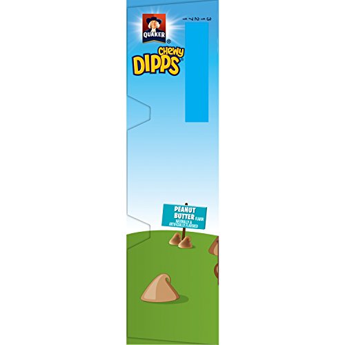 Quaker Peanut Butter Chewy Dipps Granola Bars,1.05 oz bars 6 Bars per Pack (Pack of 6)