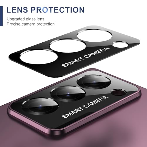 Image of amazon basics for Samsung Galaxy Z Fold 6 Case with Kickstand, [Compatible with Magsafe], Integrated Hinge Protection, Slim Fit Back Cover - Purple
