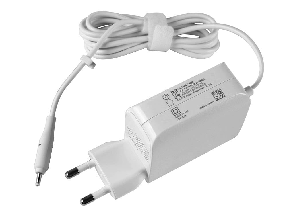 Adattatore caricatore di rete 65 W di ricambio per Samsung Notebook Serie 9, W16-065N4A W16-065N4D BA44-00340A BA44-00347A W045R063L W065R035L AD-6519AUS AD-6519AKR, 9000X3R T NP900 X3T