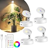 4 Pack Rechargeable LED...