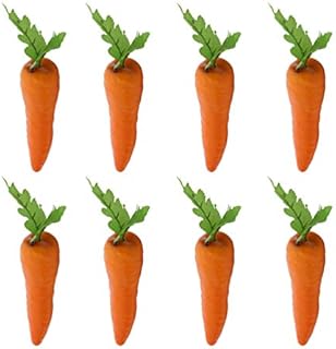 BESPORTBLE Easter Artificial Carrots 8pcs Fake Carrots Foam Artificial Simulation Carrots, Lifelike Faux Vegetable Carrots for Home Decoration Kitchen Photography Props