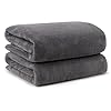 Orighty Bath Towels Pack of 2(27” x 54”) – Soft Feel, Highly Absorbent, Quick Drying Microfiber for Body, Sport, Yoga, SPA, Fitness – Grey