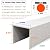 Pipe Covers for Bathroom, Weatherproofing Pipe Coverings/ Pipework Concealer Hider/ Enclosure U Shape Pipe Cover for Under Sink Pipes Ducting Venting Hidding, Wood Grain(L W D 60x5x5cm/23.6x2x2in)