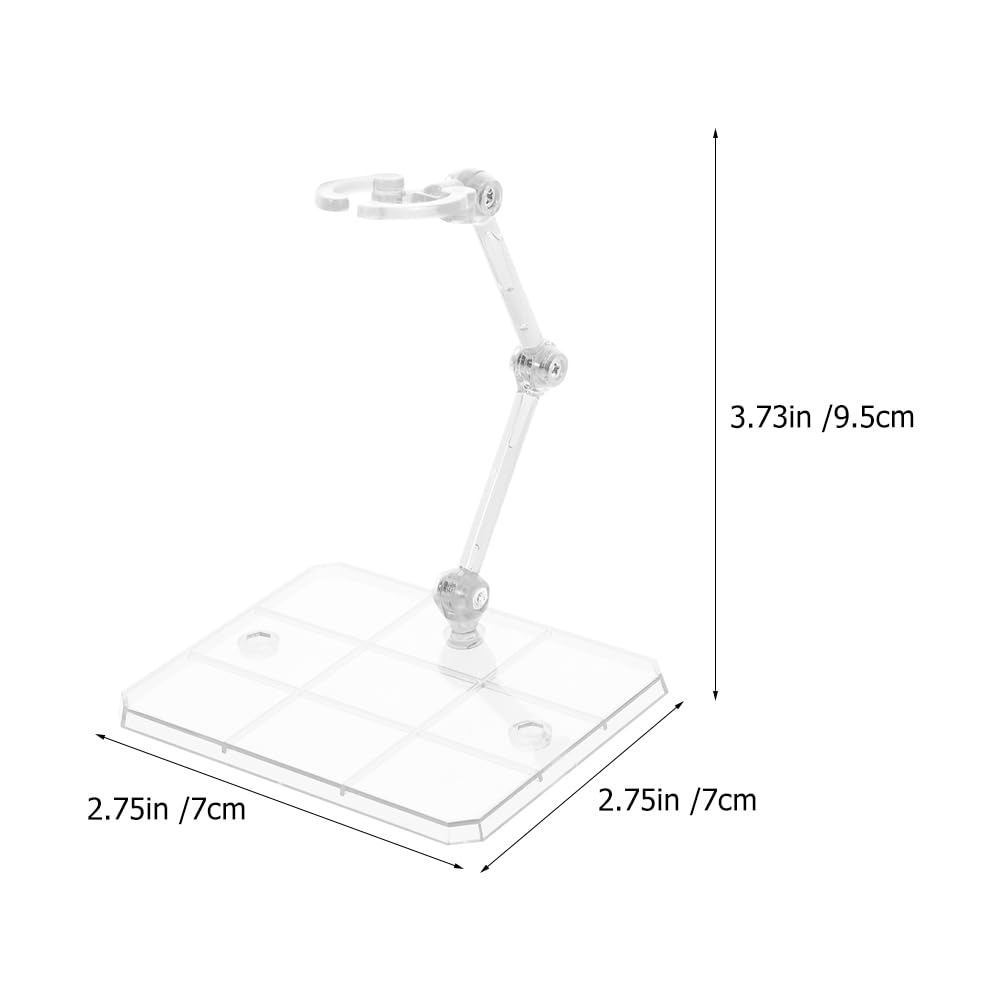 BESTonZON Soportes Para Figuras De Escritorio Ajustables 8 Piezas Base Plástica Transparente Para Muñecas Articuladas Exhibición Estable En Hogar Tienda Y Colecciones