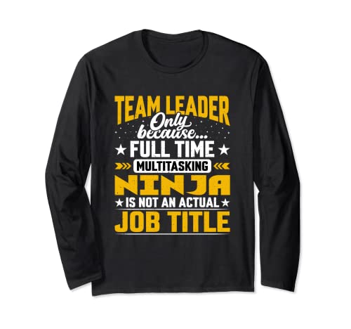 Team Leader Job Title - Funny Team Manager Chief Manga Larga